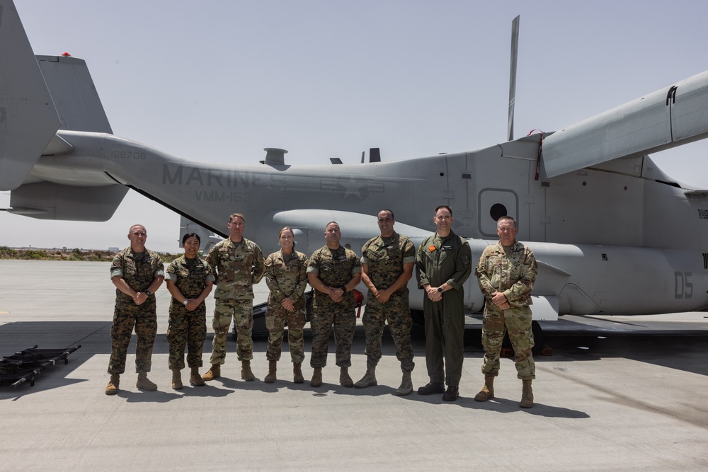 Marines and Sailors with 3rd MAW host 182nd Airlift Wing medical training