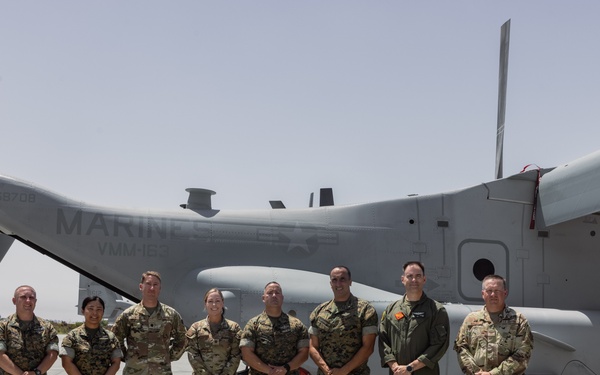 Marines and Sailors with 3rd MAW host 182nd Airlift Wing medical training