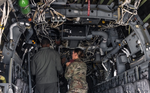 Marines and Sailors with 3rd MAW host 182nd Airlift Wing medical training