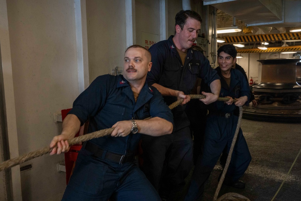 USS America (LHA 6) Conducts Sea and Anchor Detail