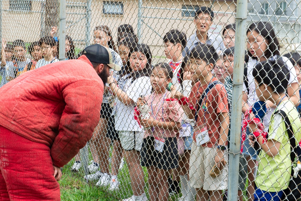 U.S., ROK students tour Osan