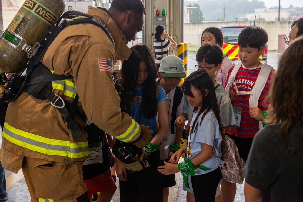 U.S., ROK students tour Osan
