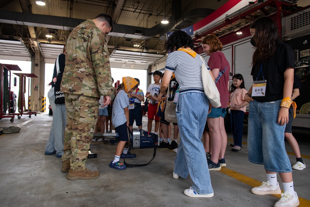 U.S., ROK students tour Osan