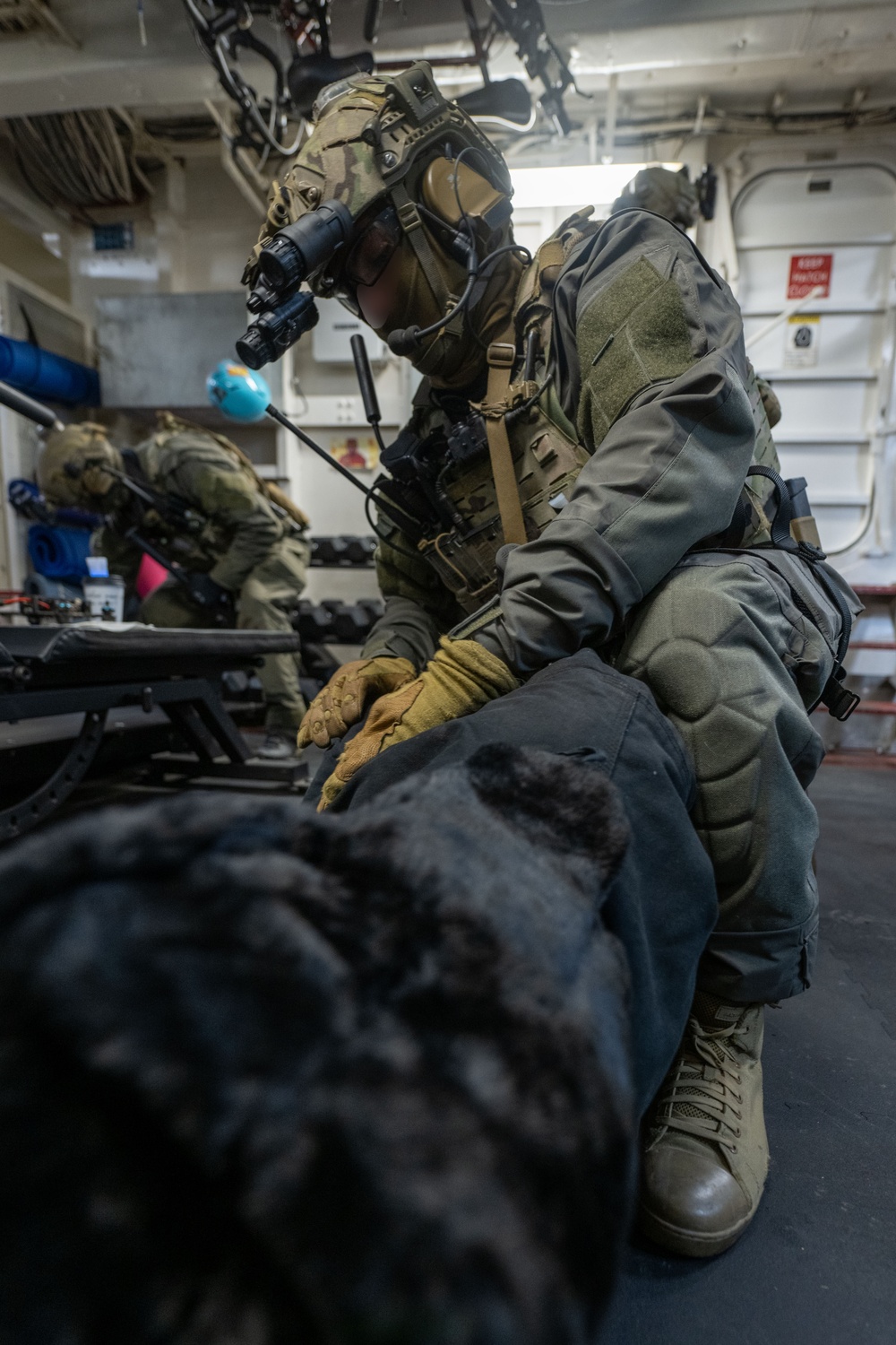 U.S. Navy SEALs, U.S. Coast Guard MSRT West conduct VBSS during AE25