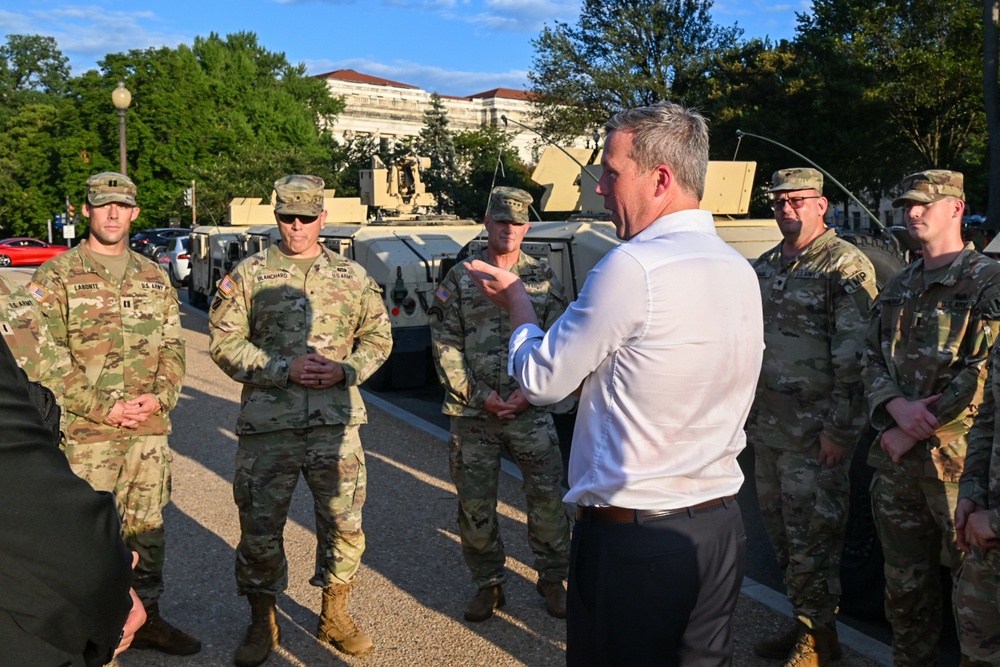 U.S. Army National Guard Mobilized for Law Enforcement Support within Washington D.C.