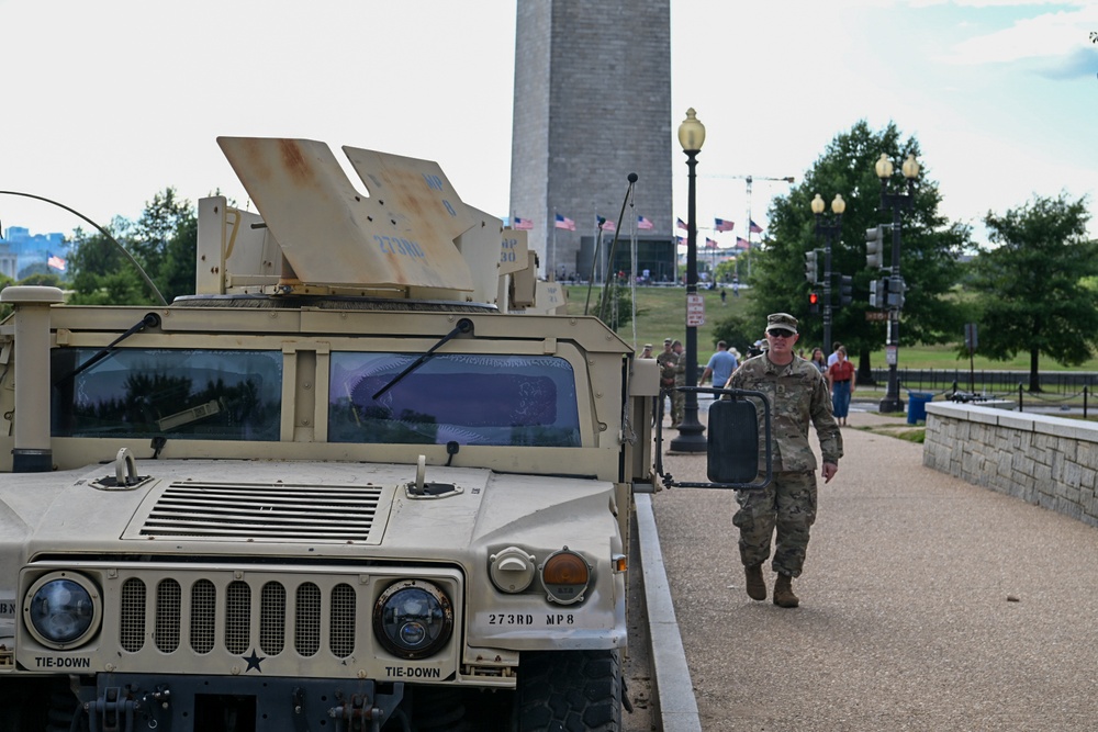 U.S. Army National Guard Mobilized for Law Enforcement Support within Washington D.C.