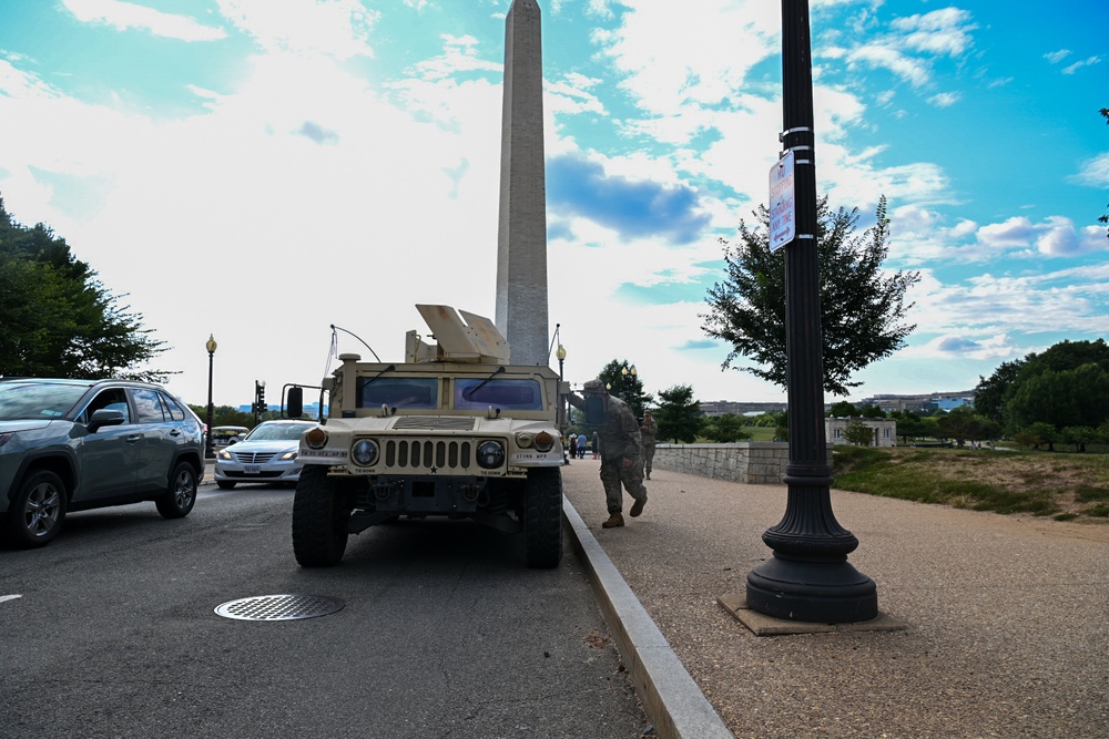 U.S. Army National Guard Mobilized for Law Enforcement Support within Washington D.C.