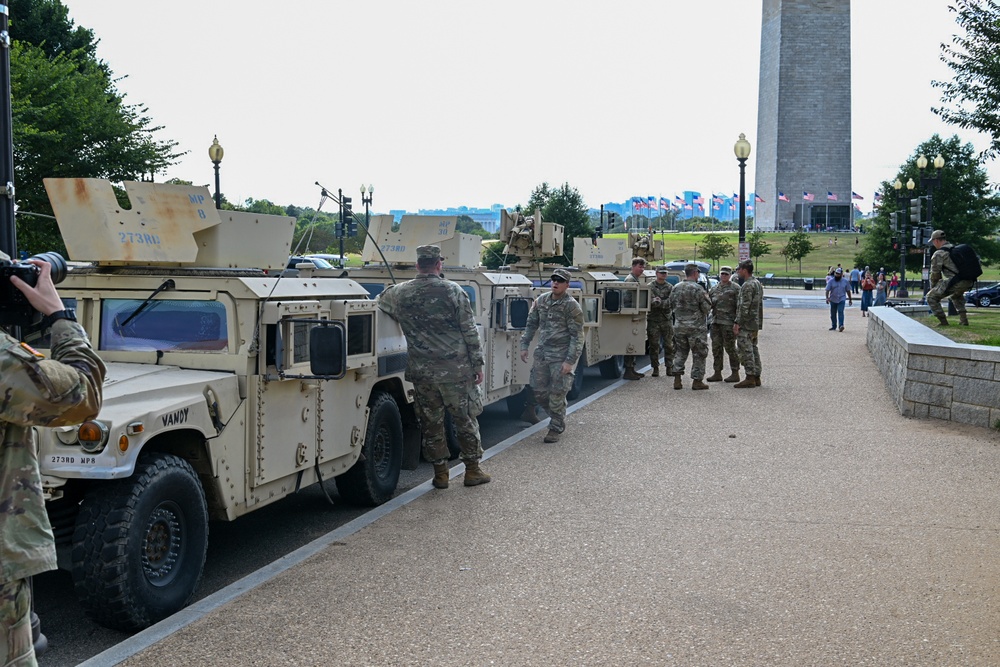 U.S. Army National Guard Mobilized for Law Enforcement Support within Washington D.C.