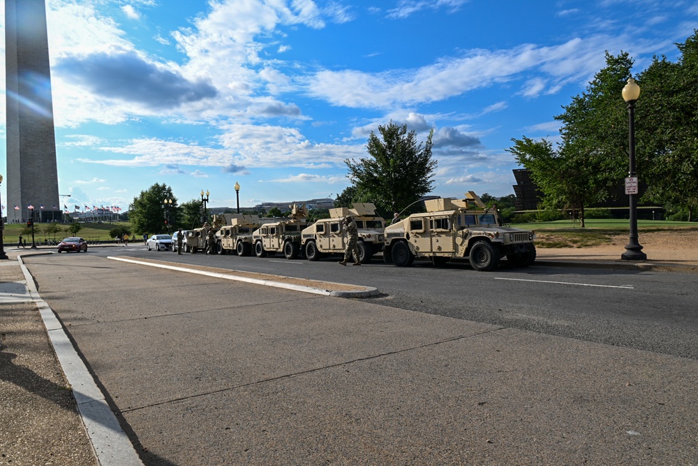 U.S. Army National Guard Mobilized for Law Enforcement Support within Washington D.C.