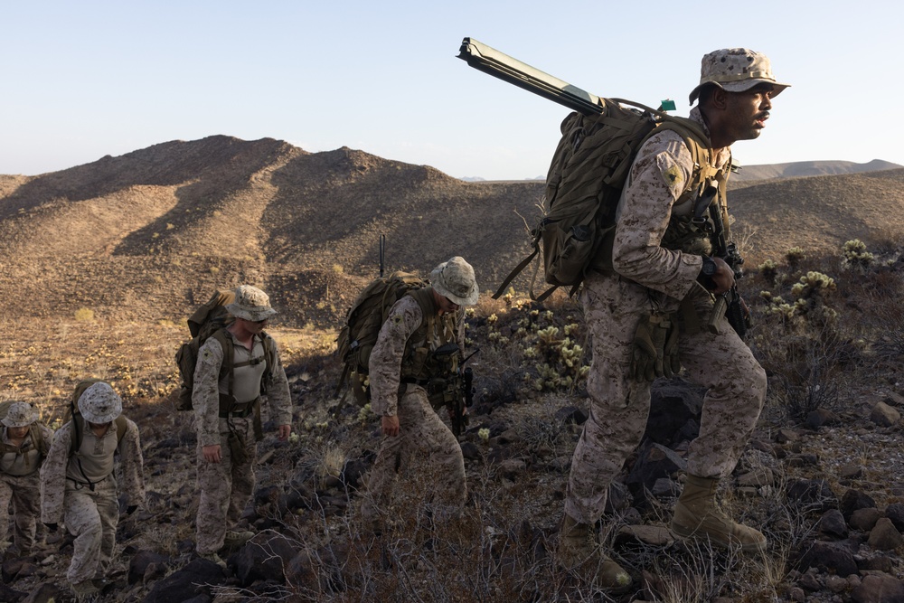 Marines place signs at Yuma NDA