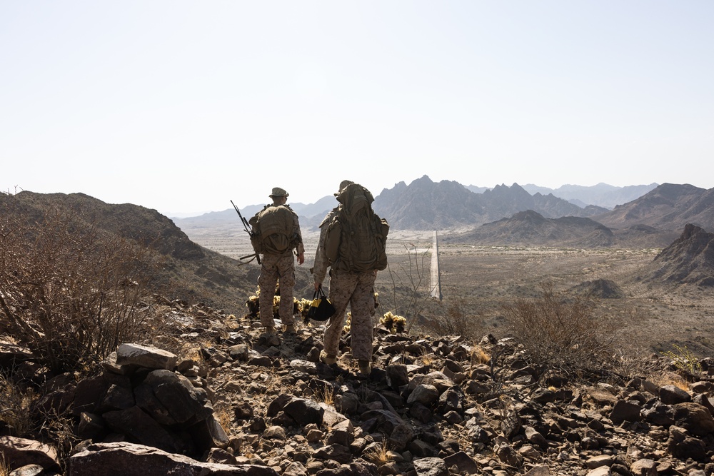Marines place signs at Yuma NDA