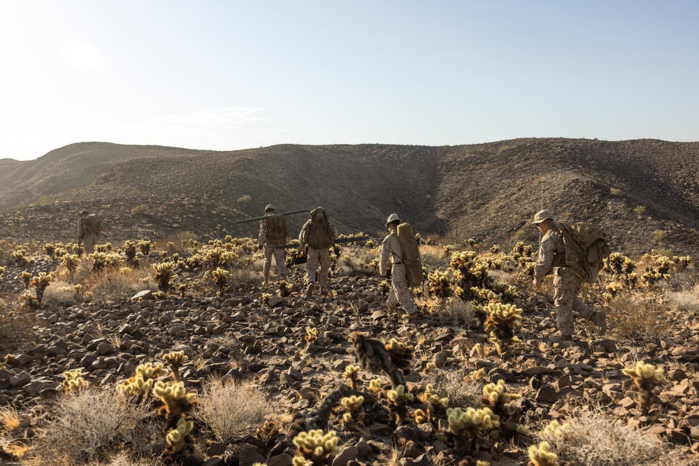 Marines place signs at Yuma NDA