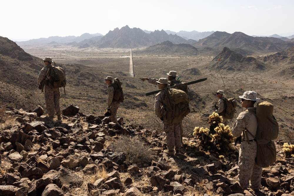 Marines place signs at Yuma NDA