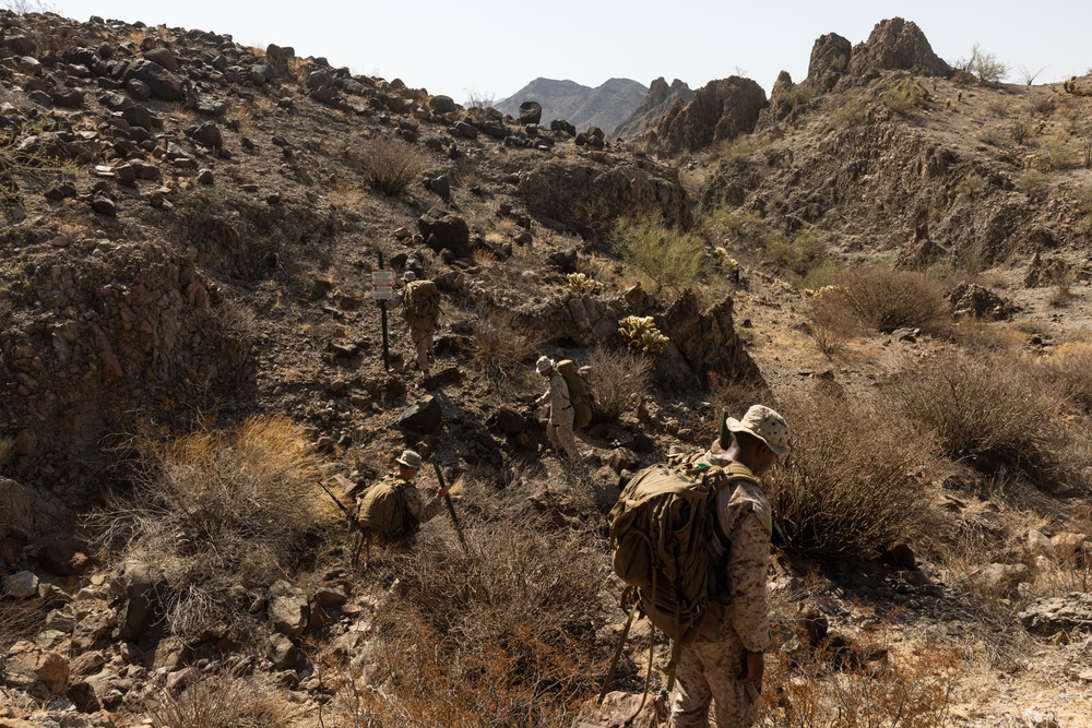 Marines place signs at Yuma NDA
