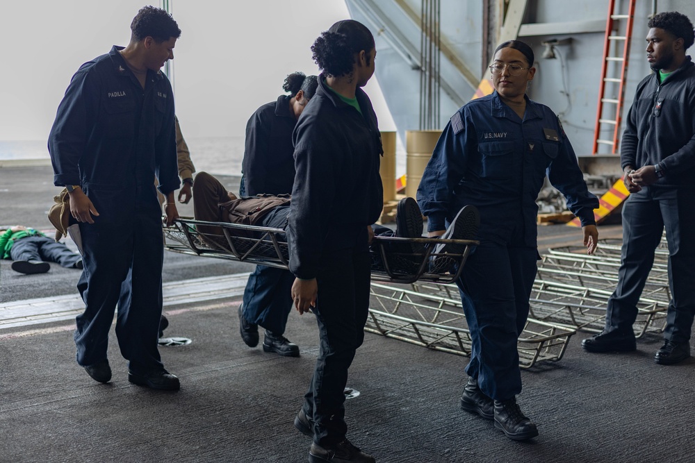 USS Theodore Roosevelt Mass Casualty Drill