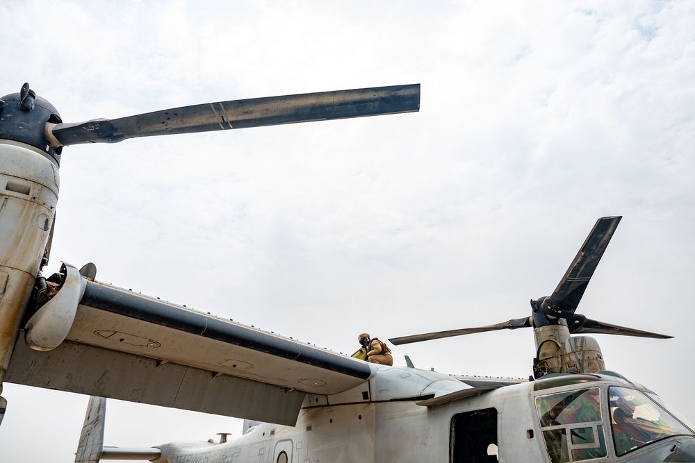 US Marines, Airmen sharpen land, sea personnel recovery capabilities for CJTF-HOA