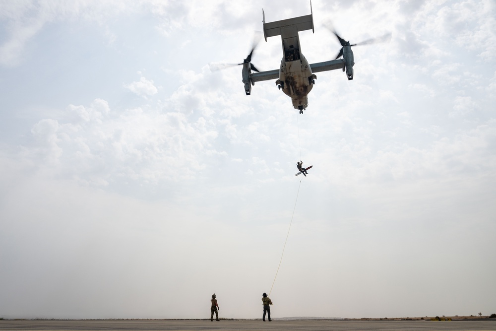US Marines, Airmen sharpen land, sea personnel recovery capabilities for CJTF-HOA