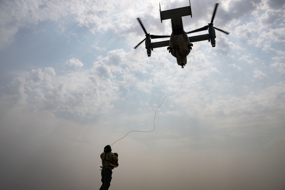 US Marines, Airmen sharpen land, sea personnel recovery capabilities for CJTF-HOA
