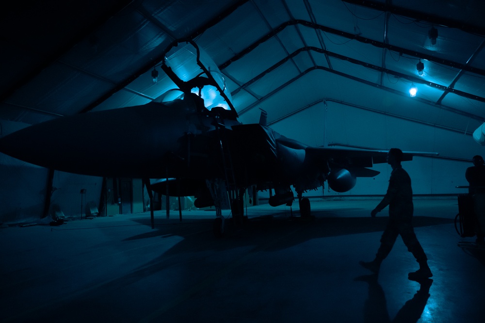 494th Fighter Generation Squadron Night Operations