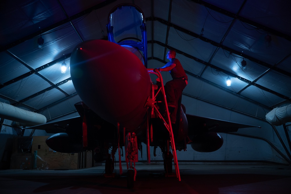 494th Fighter Generation Squadron Night Operations