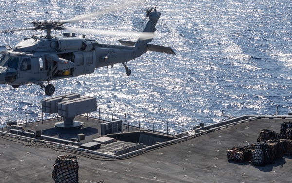 USS Gerald R. Ford (CVN 78) Conducts Replenishment at Sea