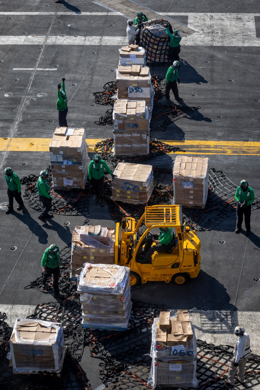 USS Gerald R. Ford (CVN 78) Conducts Replenishment at Sea