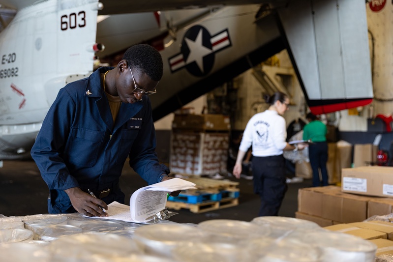 USS Gerald R. Ford (CVN 78) Conducts Replenishment at Sea