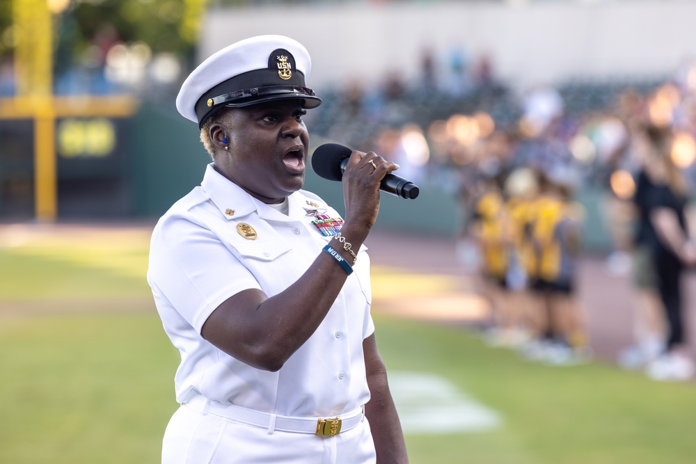 NNSY Joins Navy Night with the Norfolk Tides Aug. 9