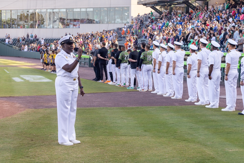 NNSY Joins Navy Night with the Norfolk Tides Aug. 9