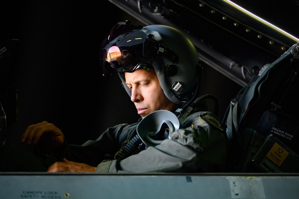Leading from the skies: Col. William Lutmer makes first flight at Spangdahlem AB as 52nd FW commander