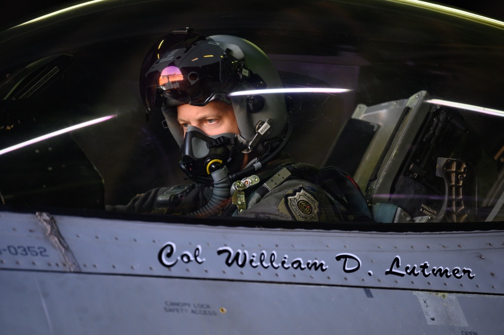 Leading from the skies: Col. William Lutmer makes first flight at Spangdahlem AB as 52nd FW commander