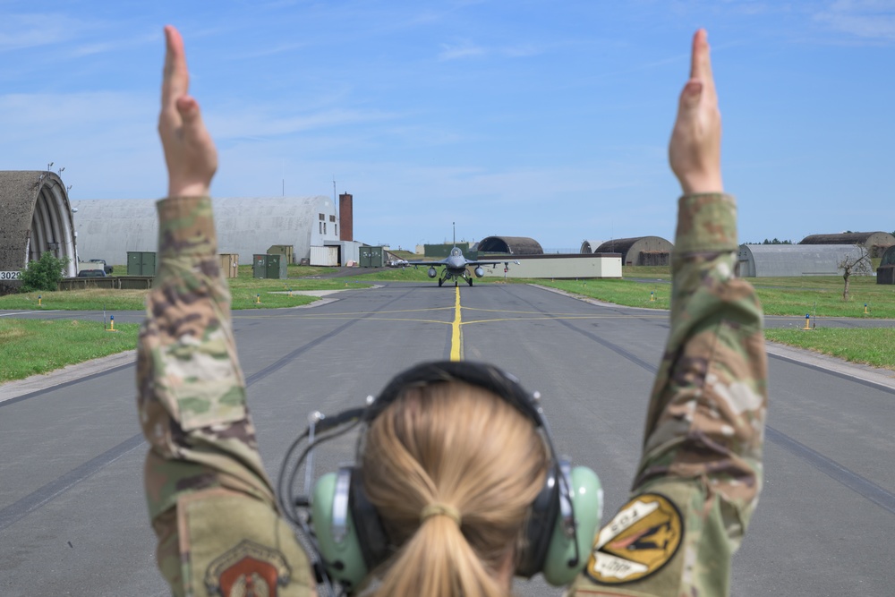 Leading from the skies: Col. William Lutmer makes first flight at Spangdahlem AB as 52nd FW commander