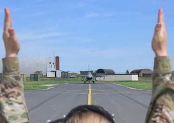 Leading from the skies: Col. William Lutmer makes first flight at Spangdahlem AB as 52nd FW commander