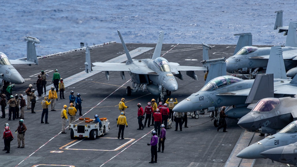 George Washington Conducts Flight Operations