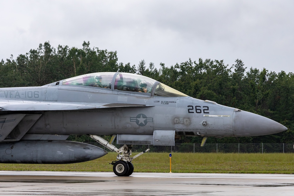 F/A-18 Hornets arrive for Northern Strike 25-2