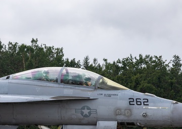 F/A-18 Hornets arrive for Northern Strike 25-2
