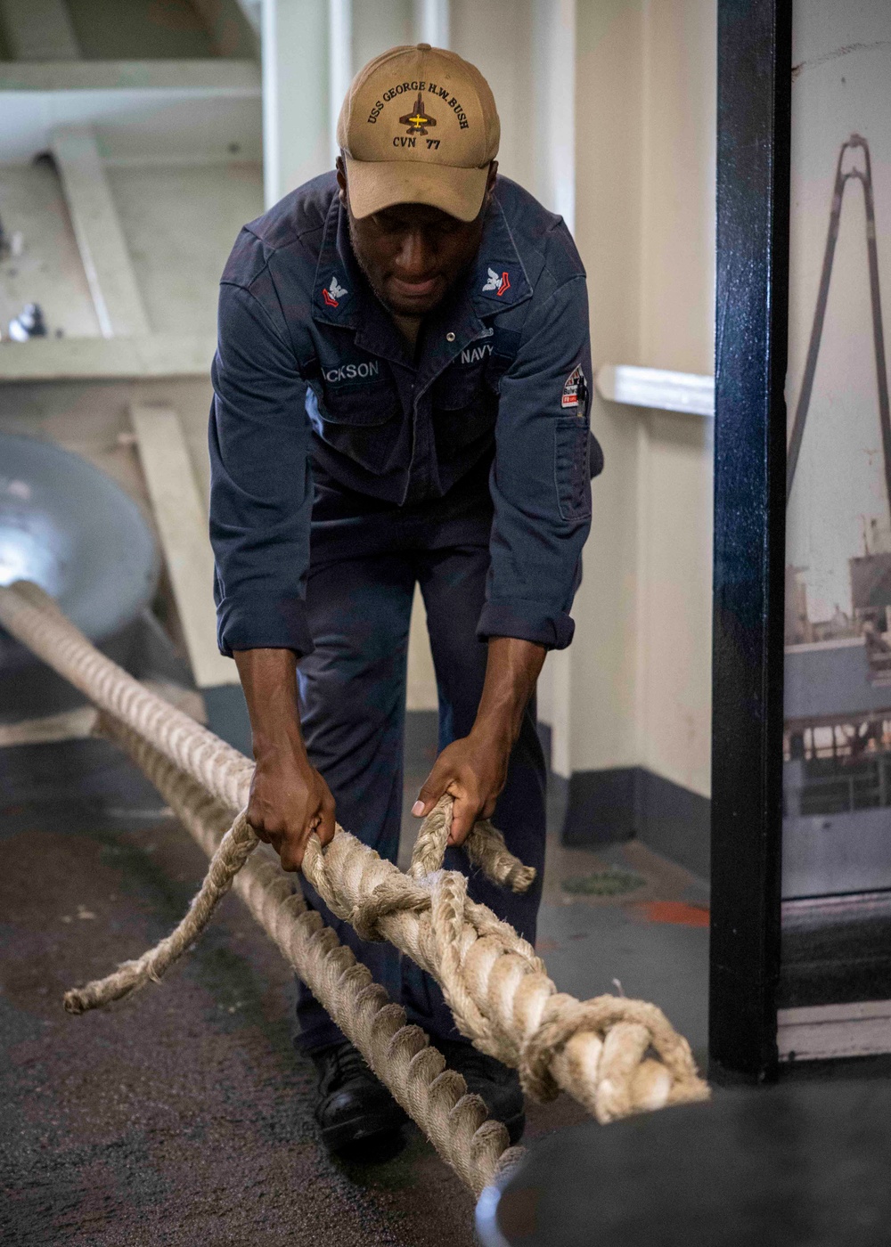 Daily Operations Aboard USS George H.W. Bush (CVN 77)