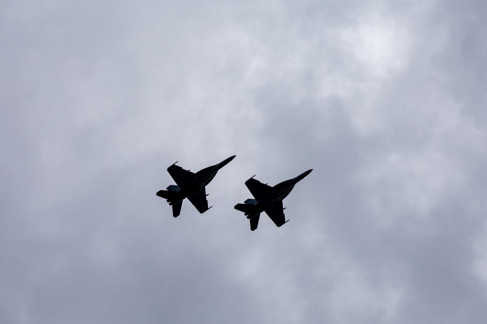 F/A-18 Hornets arrive for Northern Strike 25-2