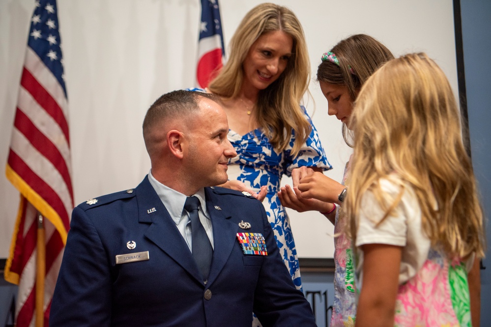 Lt. Col. Schnack promotion