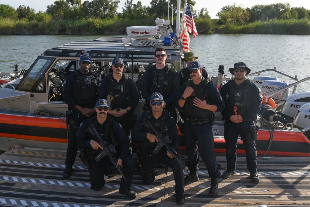 U.S. Coast Guard MSST Houston Members Pose for a Photo