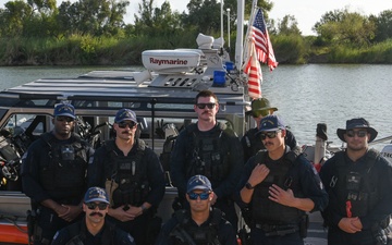 U.S. Coast Guard MSST Houston Members Pose for a Photo
