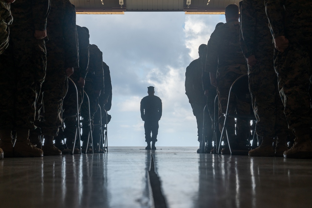 10th Marine Regiment change of command at Naval Station Guantanamo Bay