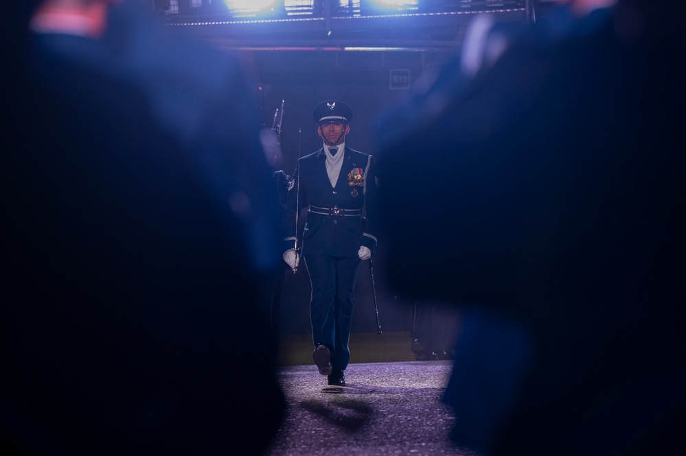 Air Force Drill Team performs in 75th Edinburgh Tattoo