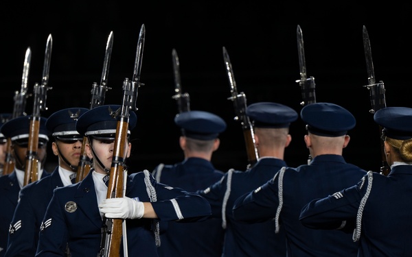 Air Force Drill Team performs in 75th Edinburgh Tattoo
