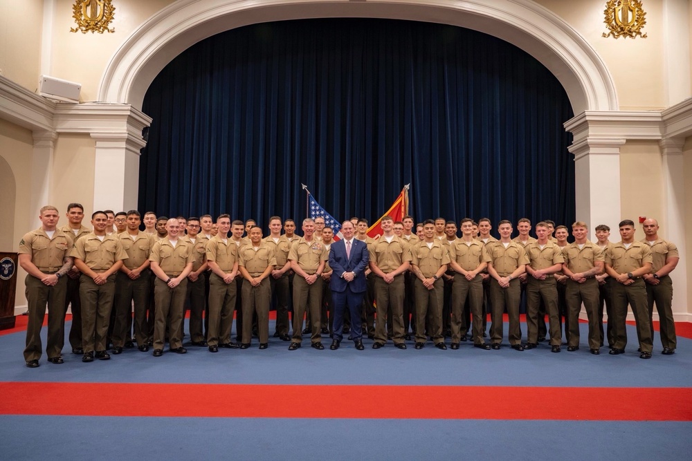 Chesty XVI receives Good Conduct Medal