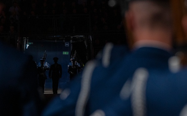 Air Force Drill Team performs in 75th Edinburgh Tattoo