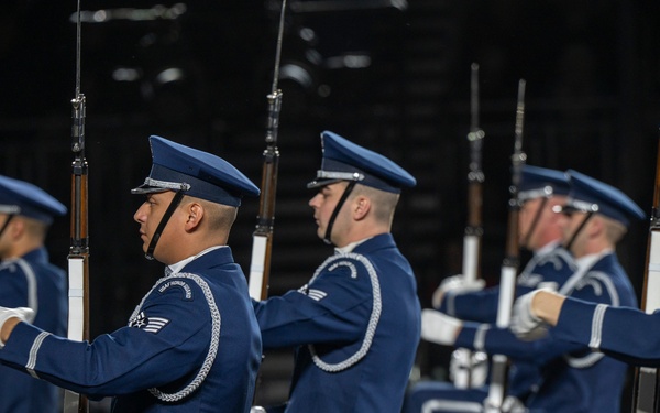Air Force Drill Team performs in 75th Edinburgh Tattoo