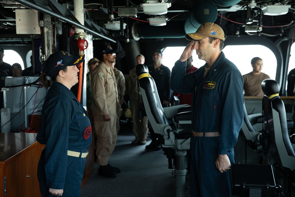 USS Canberra Change of Charge