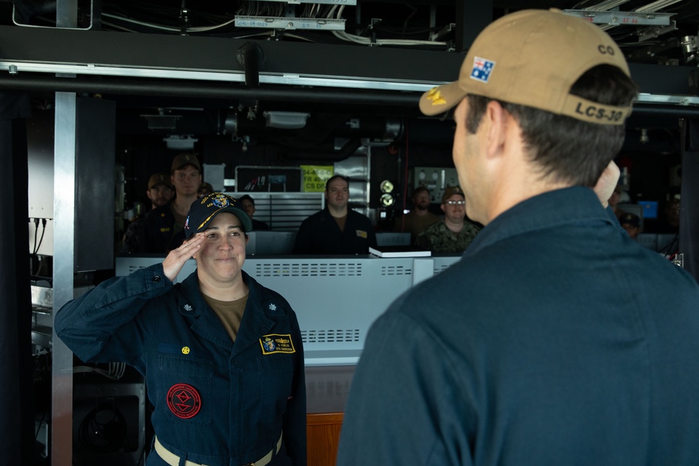 USS Canberra Holds a Change of Charge