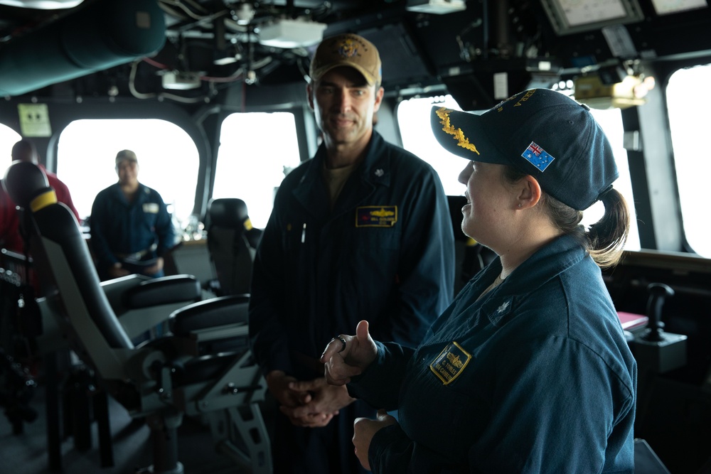 USS Canberra Holds a Change of Charge